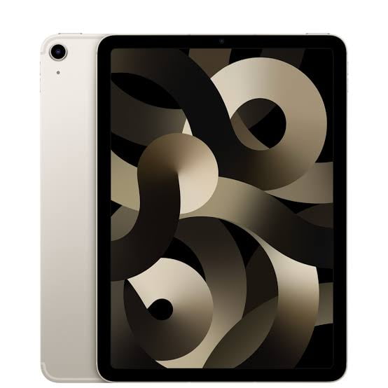Pre-Owned Apple iPad Air 5th Gen | 10.9" Apple M1 Octa-Core 3.2 GHz 64GB Storage Wifi+Cellular| Starlight (2022)