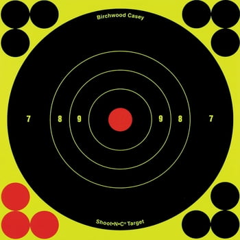 Birchwood Casey 6in. Shoot N C Adhesive Targets, 10 Pack, 2.4oz