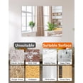 thumbnail image 5 of 12Pack Acrylic Flexible Mirror Sheets,12x12 Ih Self-Adhesive Mirror Tiles,Square Cuttable Wall Stickers Non Glass Safety Reflective for Home Wall DIY Decor, 5 of 5