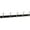 Black, variant on Franklin Brass B48588k-R Modern Angled Pilltop 26-1/2" Wide Coat And Hat Hook Rack - Matte