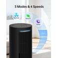 thumbnail image 2 of PhiloDeco Tower Fan for Home, 40 inch Slient Bladeless Fan, 90° Oscillating Standing Fans with 4 Speeds, Remote, Multiple Modes, 7H Timer, Led Display Screen, for Bedroom, Living Room, Office, Home, 2 of 8