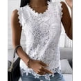 thumbnail image 2 of Ropa de moda elegante de encaje para mujer, ropa de calle informal, camisetas sólidas para mujer, camiseta Y2k, Tops Vintage, 2 of 4