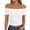 White #006, variant on Womens Off The Shoulder Tops Going Out Cap Sleeve Y2k Fashion Sexy Ruched Crop Shirts Cute Summer Blouses 2026, L