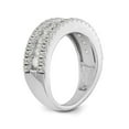 thumbnail image 6 of 14K White Gold Ring Band Wedding Diamond Round , Size 9, 6 of 7