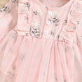 thumbnail image 3 of Pandaie Newborn Baby Girl Romper Dress Flower Embroidery Tulle Tutu Dresses Jumpsuit Princess Long Sleeve One-Piece Bodysuit Outfits Set 0 3 6 12 18 Months, 3 of 4