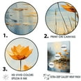 thumbnail image 3 of Designart "Tranquil Golden Pond Of Lotus II" Lotus Floater Framed Wall Decor, 3 of 5
