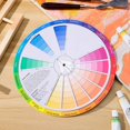thumbnail image 2 of Mixing Guide Wheel - Rotatable Watercolor Colour Guide Wheel Color Learning Mixed Guide Paper Card Pigment Colour 23cm, 2 of 8