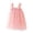 Pink, variant on Godom Little Girls Dresses Summer Sleeveless Sundress Twirly Party Clothing Tween Kid Off Shoulder Dresses