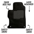 thumbnail image 4 of Carpet Floor Mats for 2012 to 2015 Honda Civic with Anti Slip Heel Pad and Safety Locks - Front and Rear - Black - ecoMats, 4 of 12