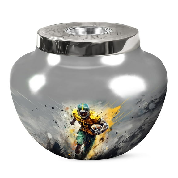 JAGSHASHI Sports Human Remain Urn - Burial Urns For Human Ashes - Urns For Ashes Adult - Ash Urn For Human Ashes - Large Memorial Urns - Burial Urns For Human Ashes - 7 Inch