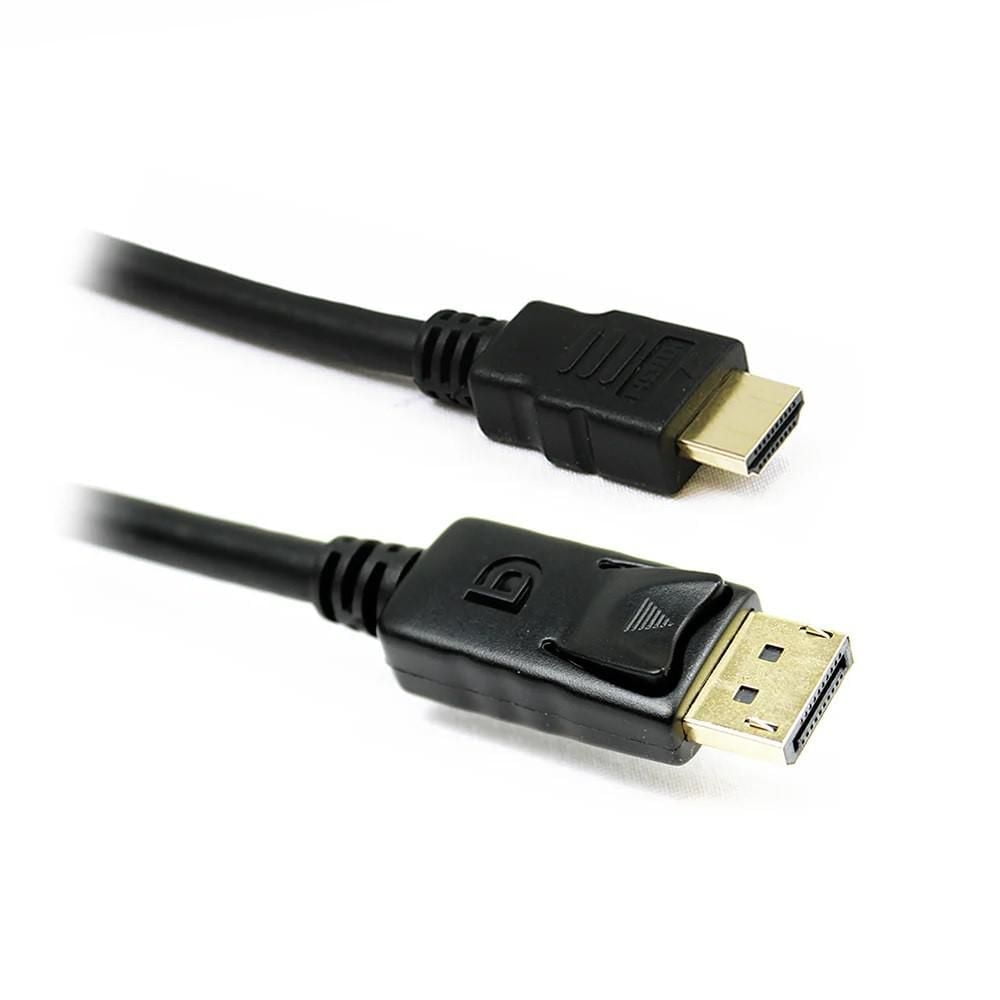Bluediamond Câble Displayport vers HDMI, DP 2.1, HDMI 2.1, HDR Dynamique, 1920x1200 / 1080P (Full HD), Mâle à Mâle, Noir