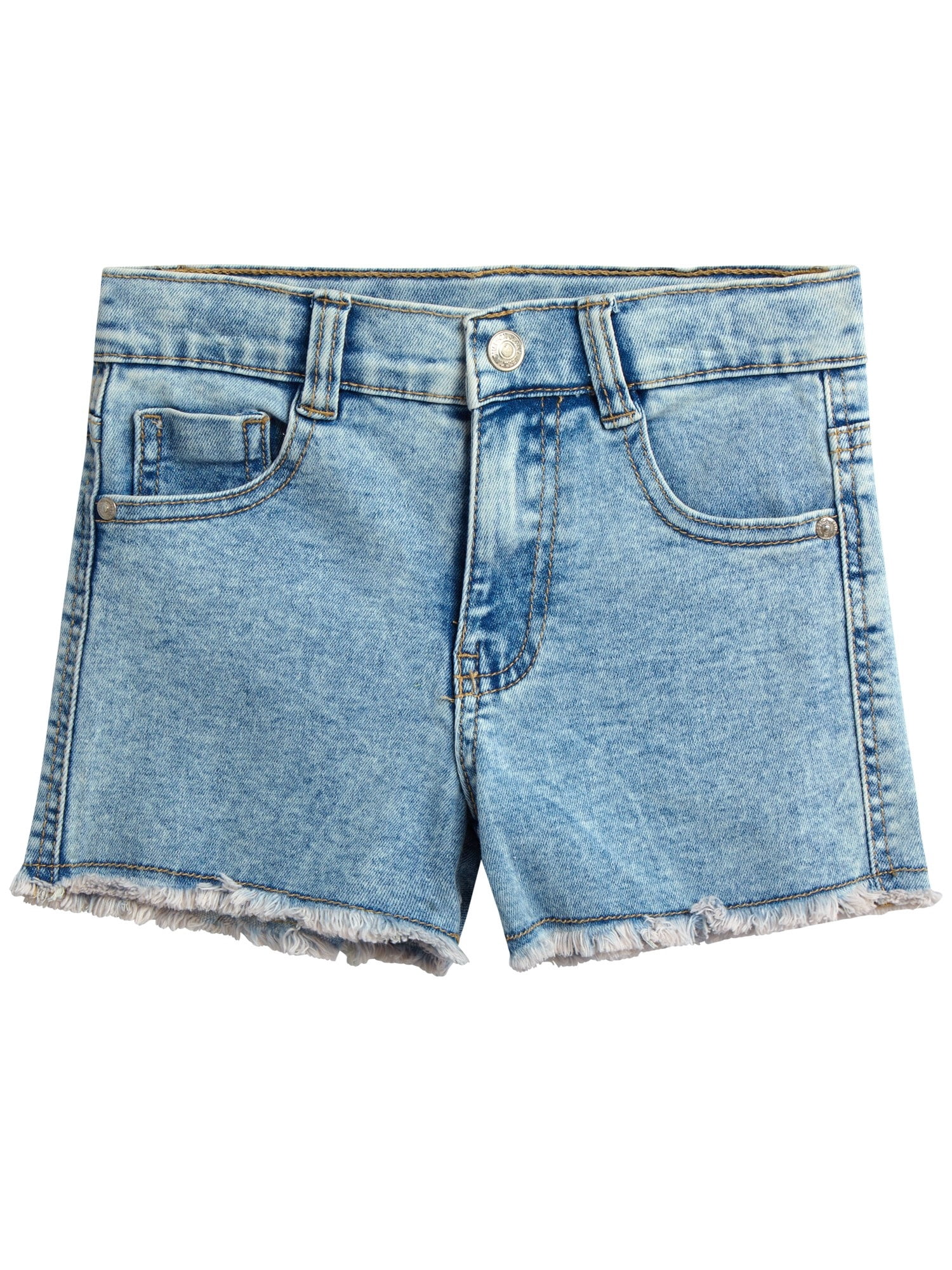 Jessica Simpson Girls' Smocked Tank Top and Denim Shorts Set, 2-Piece,Size 4-6X