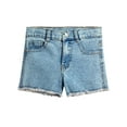 thumbnail image 3 of Jessica Simpson Girls' Smocked Tank Top and Denim Shorts Set, 2-Piece,Size 4-6X, 3 of 8