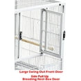 thumbnail image 4 of Combo Stacker Center Divided Breeder Breeding Bird Flight Double Rolling Cage for Aviaries Canaries Cockatiels Lovebirds Finches Budgies Small Parrots One Stacker, 4 of 11