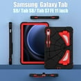 thumbnail image 2 of Case for Samsung Galaxy Tab S10 FE/S9 FE 5G 10.9"/S9/S8/S7 11 inch Multiple Protection Shockproof Contrast Color Cover With Stand and Pen Holder, 2 of 9