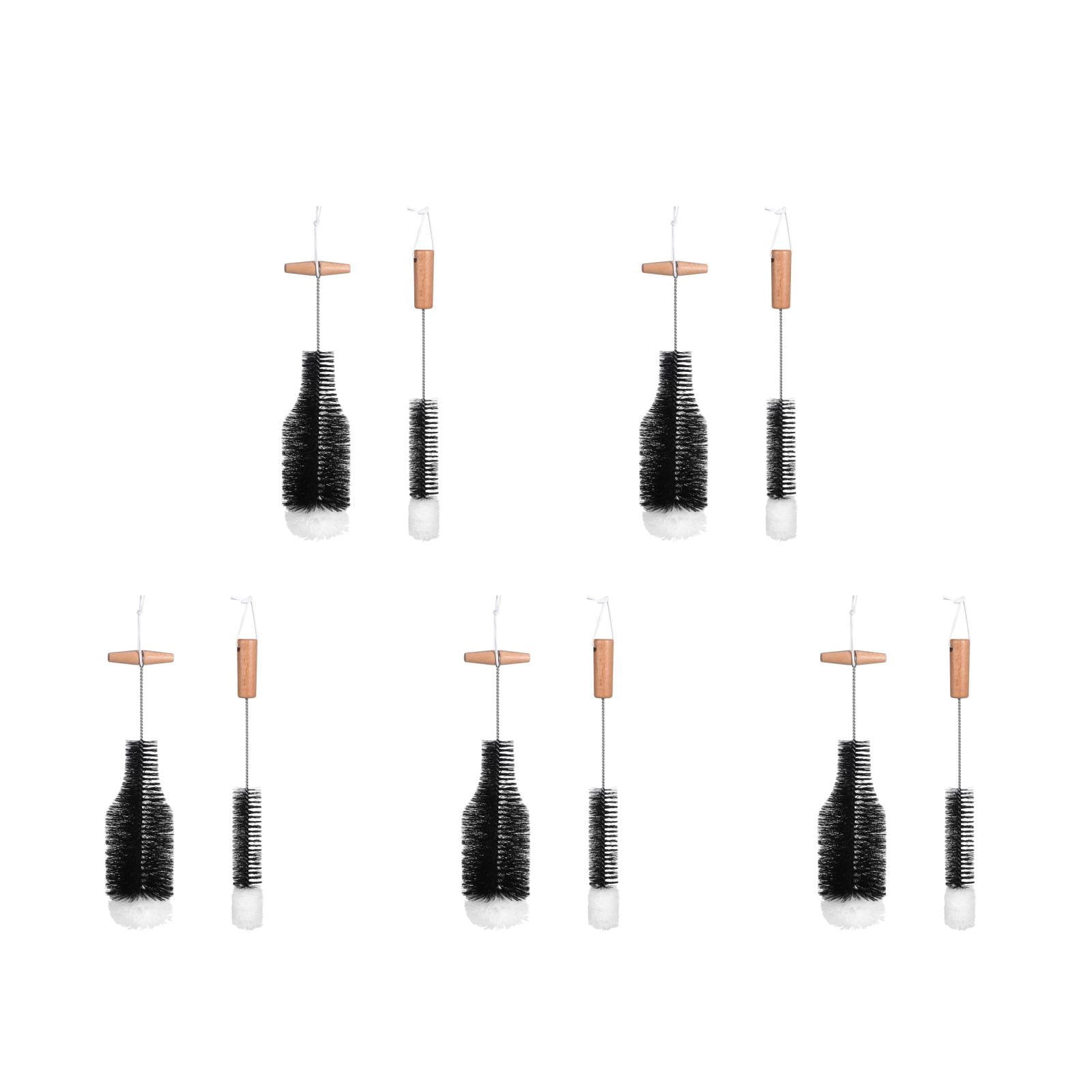 Masteelf 10-Piece Chimney Cleaning Brush Set for Fireplace, Pellet Stove, Stove with Handle Wire Pipe Brushes