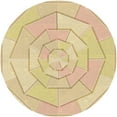 thumbnail image 1 of Ahgly Company Tapis d'Intérieur Lavables en Machine, Ronds, Transitionnels, Kakis, Ronds de 5', 1 of 7