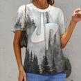 thumbnail image 4 of Dude Perfect T-Shirts for Women, Fasion Oversize Short Sleeve Shirts, Casual 3D Print Tee, S-6XL, 4 of 9