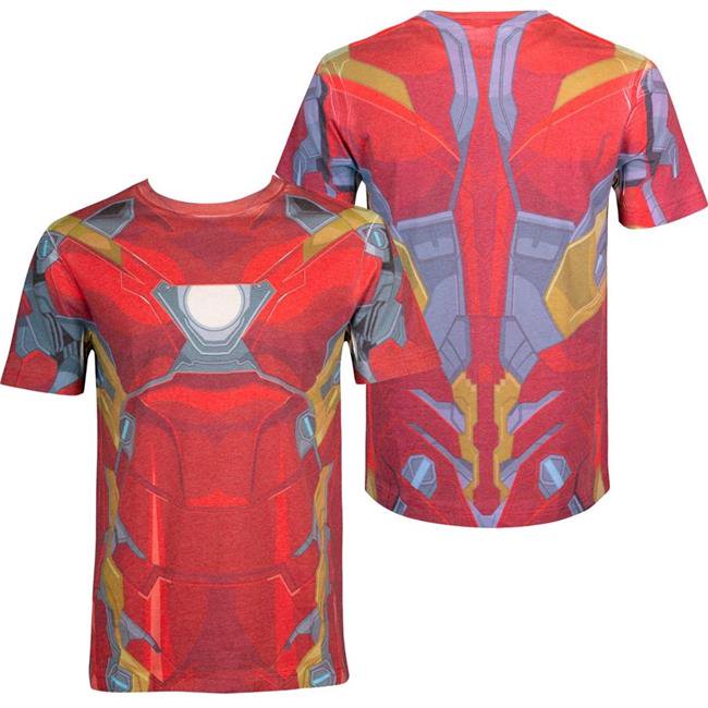Ironman Iron Man 111919M Iron Man Costume Sublimated Mens TShirt