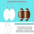 thumbnail image 4 of Rollbacks & More Sublimation Blank Football Helmet Shirt Earrings Bulk Heat Transfer MDF with Earring Hooks, 4 of 7