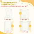 thumbnail image 4 of PawHut Dog Gate, 30"-41" Extra Wide Walk Through Pet Gate w/ Cat Door, 3-Inch & 5.5-Inch Extension Kits, Pressure or Hardware Mounted, 37" High, 4 of 10