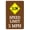Warning Sign 4, variant on Slow Sign Chickens at Play Funny Sign 8"x12" - Weather Resistant UV Protected Decor for Chicken Coop, Farm Yard, Home Outdoor Indoor