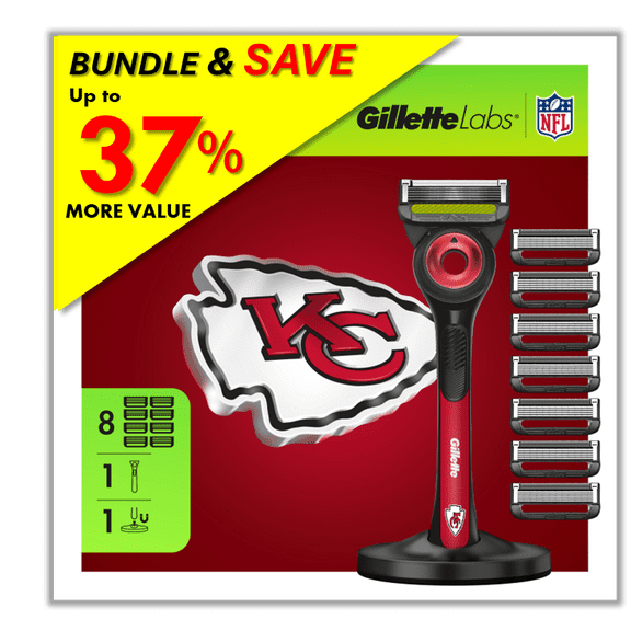 Exclusive Gillette Labs Official Chiefs Gameday Razor Bundle