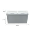 thumbnail image 5 of IRIS USA, Split Lid Plastic Storage Bins/ File Boxes 22.8" L x 13.74" W x 10.75" H, Gray, Single, 5 of 8