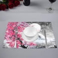 thumbnail image 2 of MKHERT Landscape with Cherry Blossom Sakura and Mountain Placemats Table Mats for Dining Room Kitchen Table Decoration 12x18 inch,Set of 4, 2 of 4