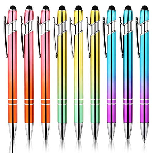 9x EASY GRIP BIRO PENS Ballpoint 2 In 1 Colour Red/Blue Ink Retractable Writing 