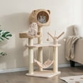 thumbnail image 2 of Costway 48" Tall Cat Tree Tower Multi-Level Play Activity Center withCondo Hammock Cushion, 2 of 10