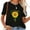 Black, variant on Sunflower Butterflies And Love Women's Inspirational T-Shirt