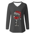 thumbnail image 4 of gakvbuo Christmas Sweater for Women Pullover Tops Fall Tunic Blouse Hoodless Sweatshirt 1, 4 of 5