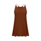 thumbnail image 5 of Vestido Corto de Verano de las Mujeres de Color Sólido sin Tirantes Sobre el Hombro de Espalda Plisado Vestido de Verano Casual sin Mangas, 5 of 7