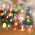 thumbnail image 3 of Gilbin 100 LED Star String Lights, Warm White Plug in Fairy String Lights Waterproof, Extendable for Indoor, Outdoor, Wedding Party, Christmas Tree, New Year, Garden Decoration, 3 of 6