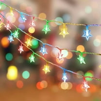 Gilbin 100 LED Star String Lights, Multicolor Plug in Fairy String Lights Waterproof, Extendable for Indoor, Outdoor, Wedding Party, Christmas Tree, New Year, Garden Decoration