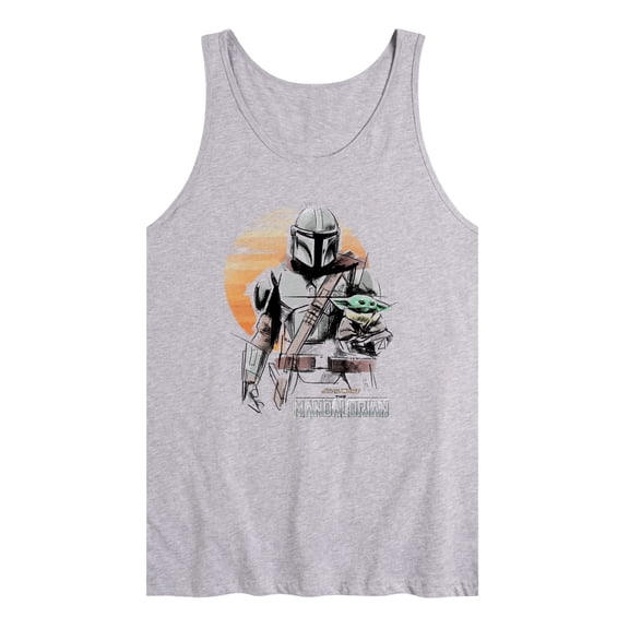 Star Wars - The Mandalorian Mando Marker Concept - Men's Sleeveless Graphic Tank