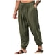 thumbnail image 1 of Pantalones largos para hombre, pantalones holgados de lino de color liso, pantalones casuales de moda, pantalones Haren con pierna ajustada, pantalones para hombre, 1 of 6