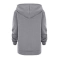 thumbnail image 3 of Toddler Sweatshirt Fall Winter 3-4 Years Sweatshirt Color Solid Zip Jackets Long Hoodie Top Sleeve Up Girls Kids Boys Coat&jacket Girl Cloth ,Grey, 3 of 5