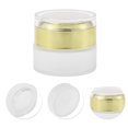 thumbnail image 5 of Unique Bargains 1 Pc Frosted Glass Dispensing Bottle for Bathroom 0.7oz Gold Tone, 5 of 6