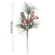 thumbnail image 3 of Esquejes de agujas blancas navideñas | Ramas de plástico esmerilado de 25 cm para decoración navideña | Tallos flexibles para árboles de Navidad, coronas y centros de mesa DIY, 3 of 5