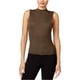 thumbnail image 1 of bar III Blusa de punto acanalado para mujer, verde, mediana bar III Tejer, 1 of 2