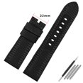 thumbnail image 3 of Correa de reloj de lona de nailon de 24 mm y 26 mm para Panerai 00984 985 Luminor, accesorios, pulsera, correa de reloj negra y azul, herramientas gratuitas, 3 of 5