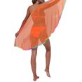 thumbnail image 4 of Blotona Women Bikini Cover Ups Shawl Summer Casual Fishnet Cutout Swimsuit Sarong Beach Wrap Skirt with Tassel, 4 of 6