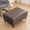 Coffee Color, variant on PU Leather Rectangle Square Ottoman Cover, Waterproof Storage Ottoman Slipcovers Footrest Covers Non Slip Footstool Furniture Protector (Black,Square-S)