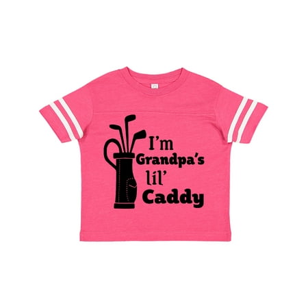 

Inktastic I m Grandpa s Lil Caddy- golf for kids Gift Toddler Boy or Toddler Girl T-Shirt