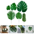 thumbnail image 5 of KAKOWELY 1 juego de hojas de monstera artificiales, hojas de palma, adorno para decoración de bodas y fiestas., 5 of 5