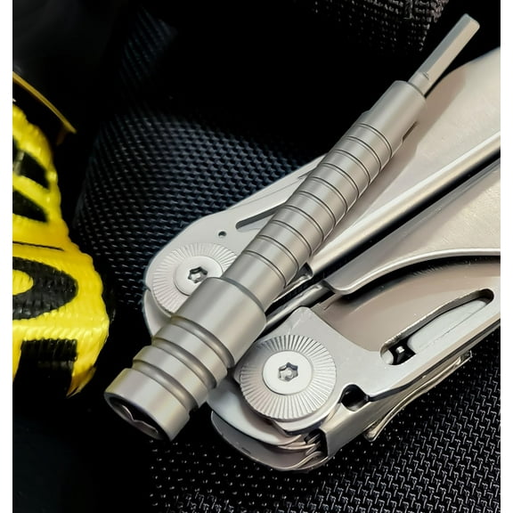 DASAW-Galvanox Multi-tool Bit Driver Extender - Compatible with Leatherman Skeletool/Surge/MUT/Wave Plus and Signal Bits set, Multitool Kit add-on accessory (420 Stainless Steel)