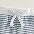 thumbnail image 7 of KPOPLK 2PCS Toddler Baby Boy Birthday Outfit Birthday Boy Embroidery Short Sleeve T-Shirt and Gingham Plaid Shorts Set Size 6-12 Months,Light Blue, 7 of 7