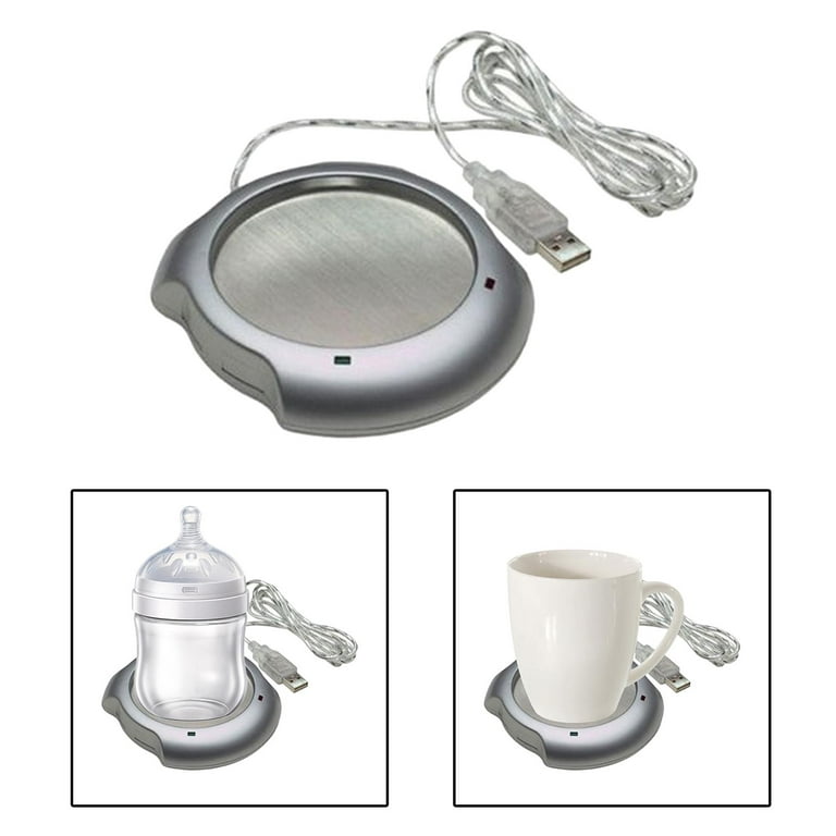 Calentador eléctrico de moda para tazas, taza de eléctrica, alfombrilla,  alfombrilla USB, alfombrilla cálida para té, sopa, agua, accesorio de 
